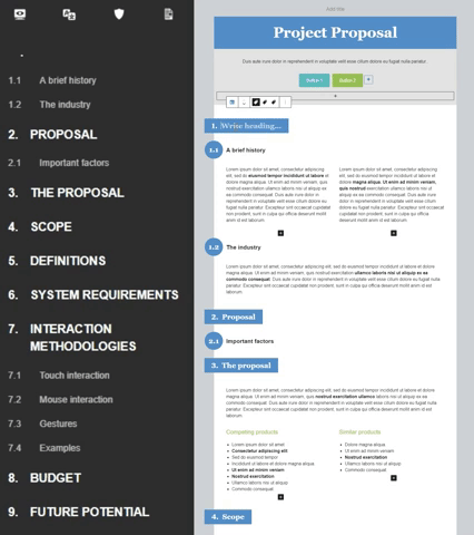 Editing chapters with autopopulating contents navbar