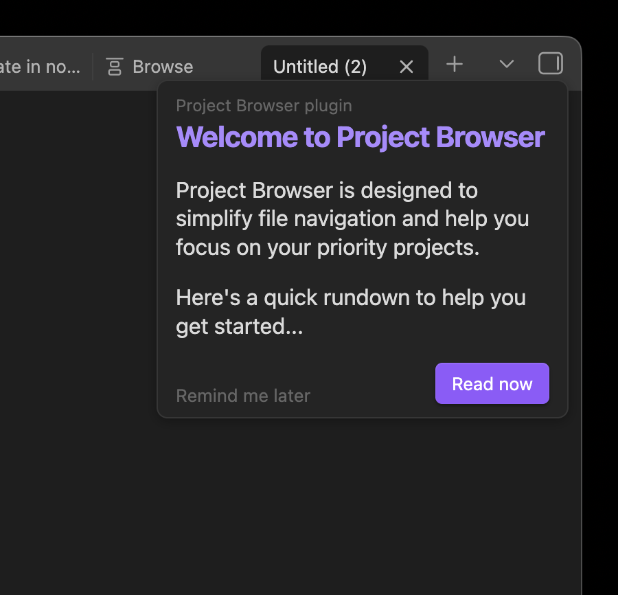 obsidian-project-browser